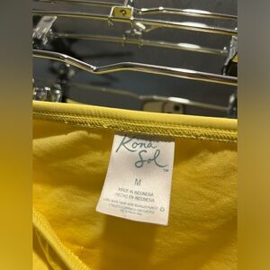Medium yellow bikini bottoms only